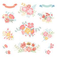 Floral vintage set