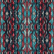 tribal abstract hand-drawn seamless pattern N11