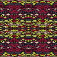 tribal abstract hand-drawn seamless pattern N14