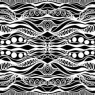 tribal abstract hand-drawn seamless pattern N15