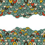 abstract doodle vector background with place for text