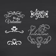 Happy Valentines Day Blackboard background