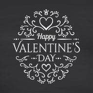Happy Valentines Day Blackboard background N2