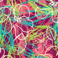 modern colorful floral seamless pattern N2