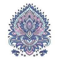 Beautiful Indian floral mandala ornament N30