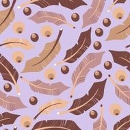 Seamless pattern with feathers N4