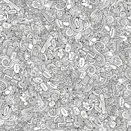 Cartoon vector social media seamless pattern N3