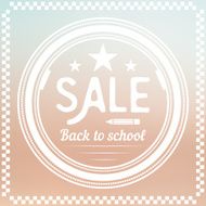 Back to School Label Sale Design