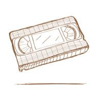 Hand drawn video tape