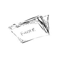 Simple doodle of a folder N2