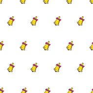 Vector hand drawn bell seamless pattern