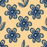 Seamless pattern with leaves N14