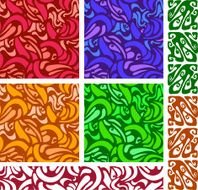 set of seamless abstract patterns N2