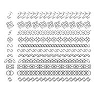 Vector lines border divides set N4