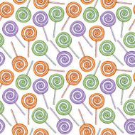 Colorful lollipops seamless pattern Sketch style N2