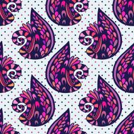 Vector illustration abstract seamless pattern Abstract colorful doodles violet