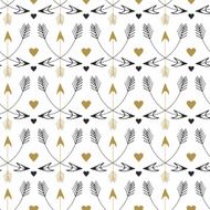 Tribal arrows seamless pattern Vector print design Vintage