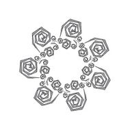 Hand drawn zentangle - vector illustration