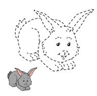 Connect the dots (rabbit)