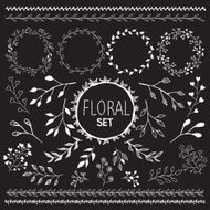 Hand Drawn Vector Floral elements N2