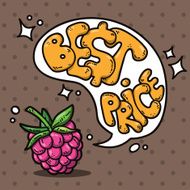 berries and speech bubble N5