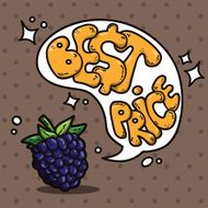 berries and speech bubble N7