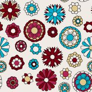Floral doodle seamless pattern Vector illustration N3