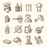 Cooking icons sketch N2