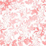 Seamless pattern with watercolor flowers