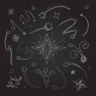 stars hand drawn