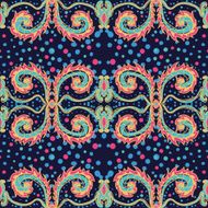 tribal curly abstract hand-drawn seamless pattern N7