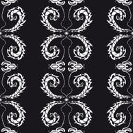 tribal curly abstract hand-drawn seamless pattern N8