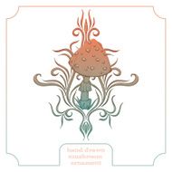 Mushroom and Abstract Pattern One