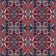 pretty curly abstract hand drawn seamless pattern N15