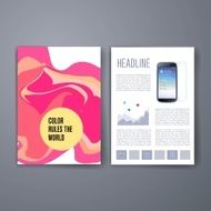 Colorful stains bright cards or pages layout template N9