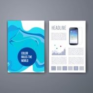 Colorful stains bright cards or pages layout template N10