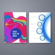 Colorful stains bright cards or pages layout template N20