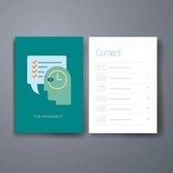 Modern cocept creation flat icon cards design template