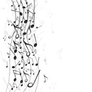 Vector Background with Music Notes N20