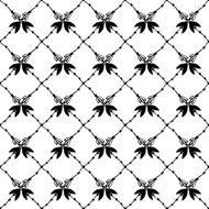 Texture with hand drawn floral arrows Elegant seamless pattern