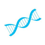 Hand-drawn DNA spiral icon N2