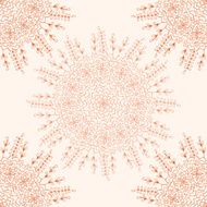 Seamless background with hand-drawn floral pattern