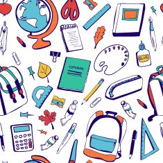 Back To School seamless pattern N37