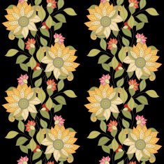 Vector seamless floral pattern N60