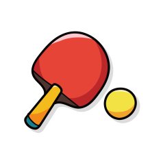 Table tennis doodle