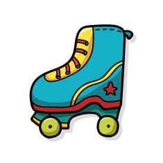 Roller skates doodle