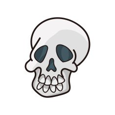 skull Doodle N19