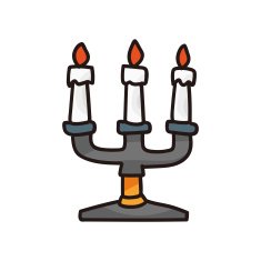 candle doodle N14