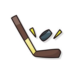 ice hockey doodle