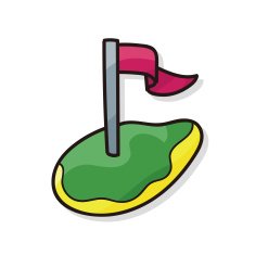 golf court doodle